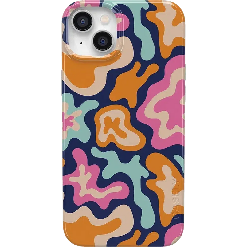 Midnight Color Splash | Abstract Retro Case iPhone Case get.casely Classic + MagSafe® iPhone 14 Plus
