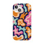 Midnight Color Splash | Abstract Retro Case iPhone Case get.casely Classic + MagSafe® iPhone 15 