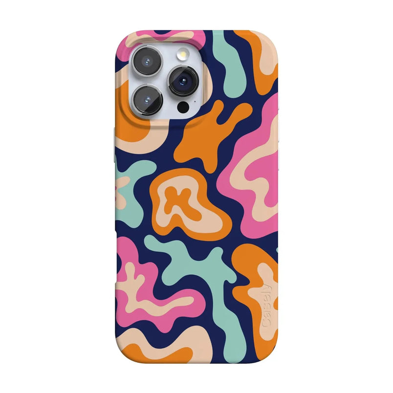 Midnight Color Splash | Abstract Retro Case iPhone Case get.casely Classic + MagSafe® iPhone 16 Pro Max 