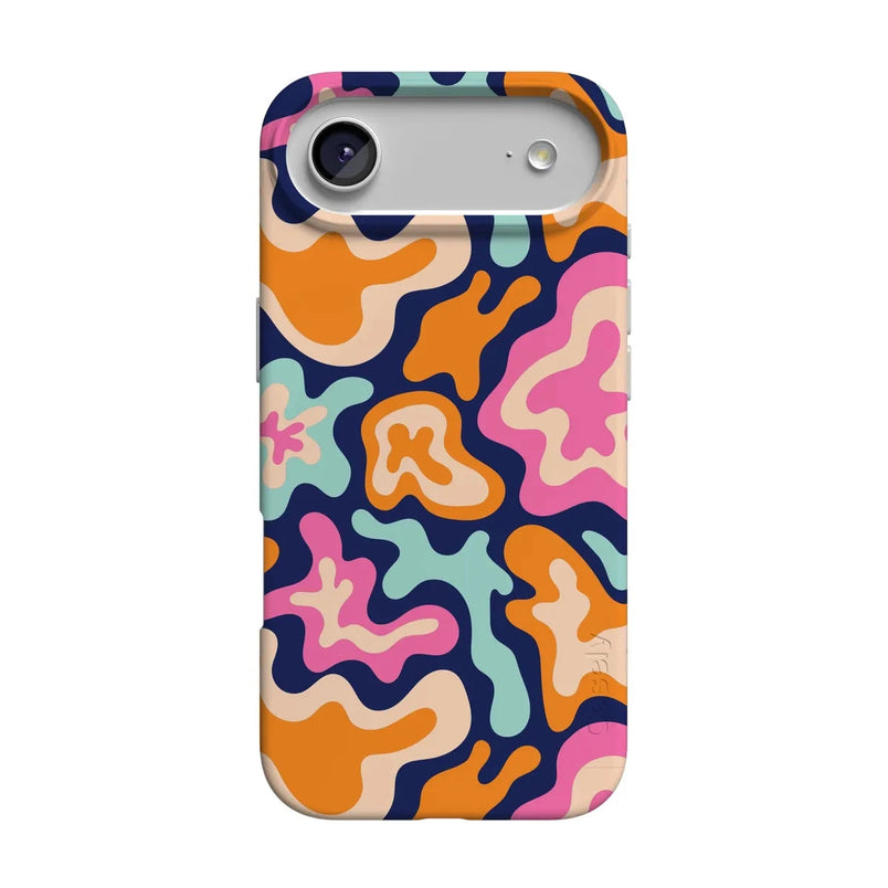 Midnight Color Splash | Abstract Retro Case iPhone Case get.casely Classic + MagSafe® iPhone 17 Air 