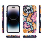 Midnight Color Splash | Abstract Retro Case iPhone Case get.casely 