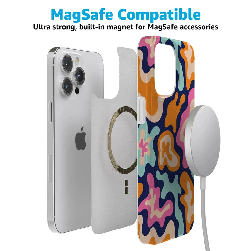 Midnight Color Splash | Abstract Retro Case iPhone Case get.casely 