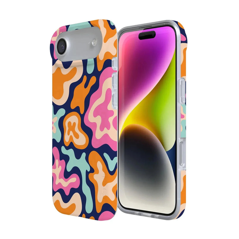 Midnight Color Splash | Abstract Retro Case iPhone Case get.casely 