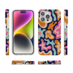 Midnight Color Splash | Abstract Retro Case iPhone Case get.casely 