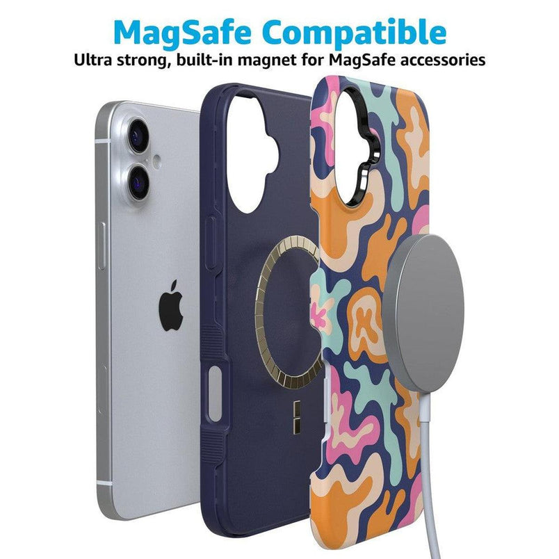 Midnight Color Splash | Abstract Retro Case iPhone Case get.casely 