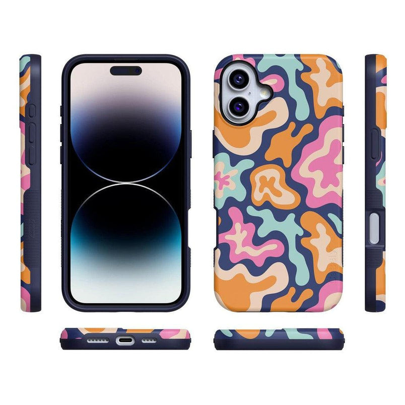 Midnight Color Splash | Abstract Retro Case iPhone Case get.casely 