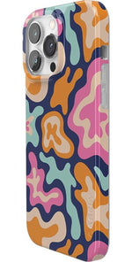Midnight Color Splash | Abstract Retro Case iPhone Case get.casely