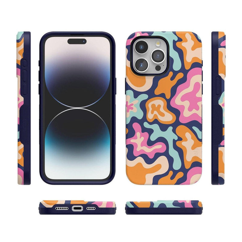 Midnight Color Splash | Abstract Retro Case iPhone Case get.casely 
