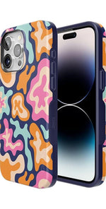 Midnight Color Splash | Abstract Retro Case iPhone Case get.casely 