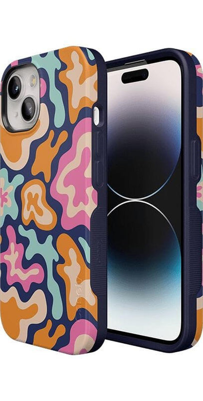 Midnight Color Splash | Abstract Retro Case iPhone Case get.casely 