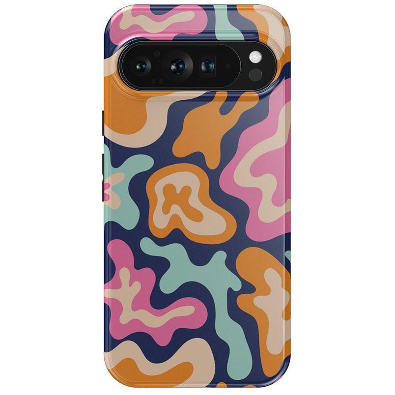 Midnight Color Splash | Abstract Retro Google Pixel Case Google Pixel Case Casetry Essential Google Pixel 9 Pro XL 