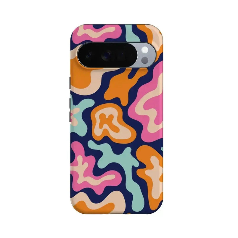 Midnight Color Splash | Abstract Retro Google Pixel Case Google Pixel Case Casetry Essential + MagSafe® Google Pixel 10 Pro XL 