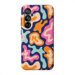 Midnight Color Splash | Abstract Retro Samsung Case Samsung Case Casetry Essential + MagSafe® Galaxy S25 