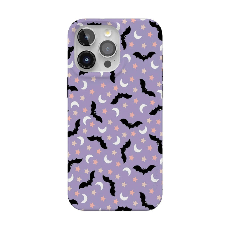 Midnight Flight | Celestial Bats Case Phone Case get.casely Classic + MagSafe® iPhone 15 Pro Max 
