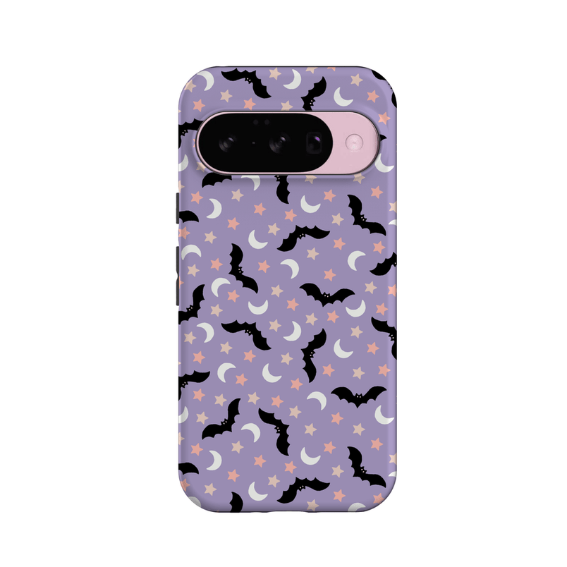 Midnight Flight | Celestial Bats Case Phone Case get.casely Essential + MagSafe® Google Pixel 10 