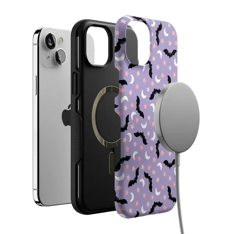 Midnight Flight | Celestial Bats Case Phone Case get.casely 
