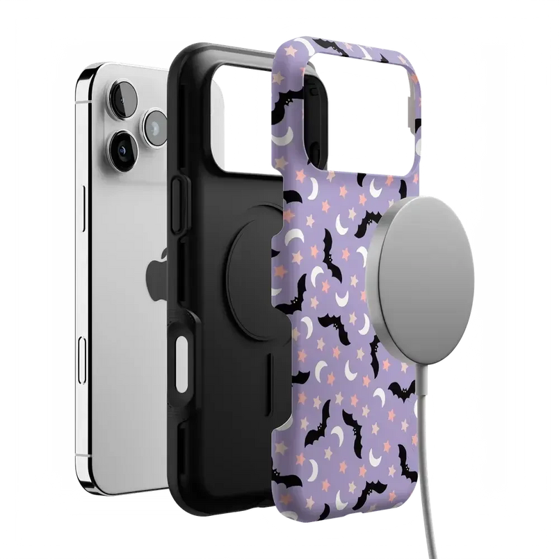 Midnight Flight | Celestial Bats Case Phone Case get.casely 