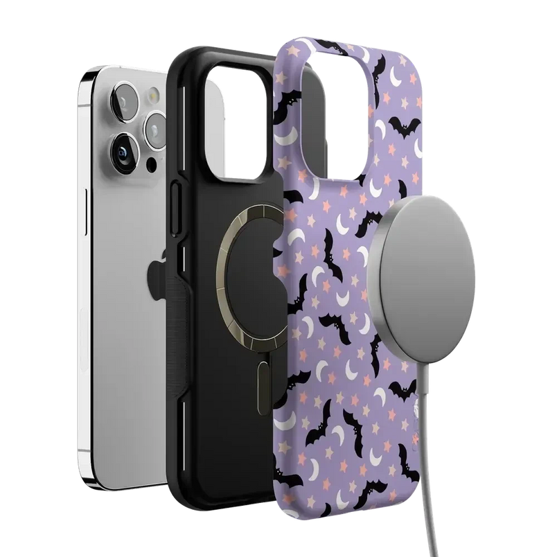Midnight Flight | Celestial Bats Case Phone Case get.casely 