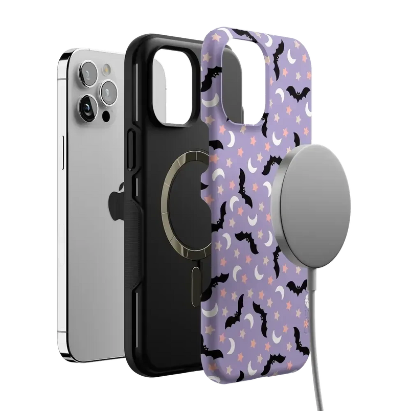 Midnight Flight | Celestial Bats Case Phone Case get.casely 