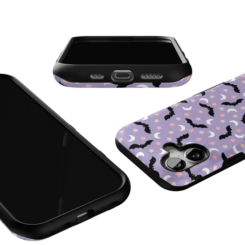 Midnight Flight | Celestial Bats Case Phone Case get.casely 