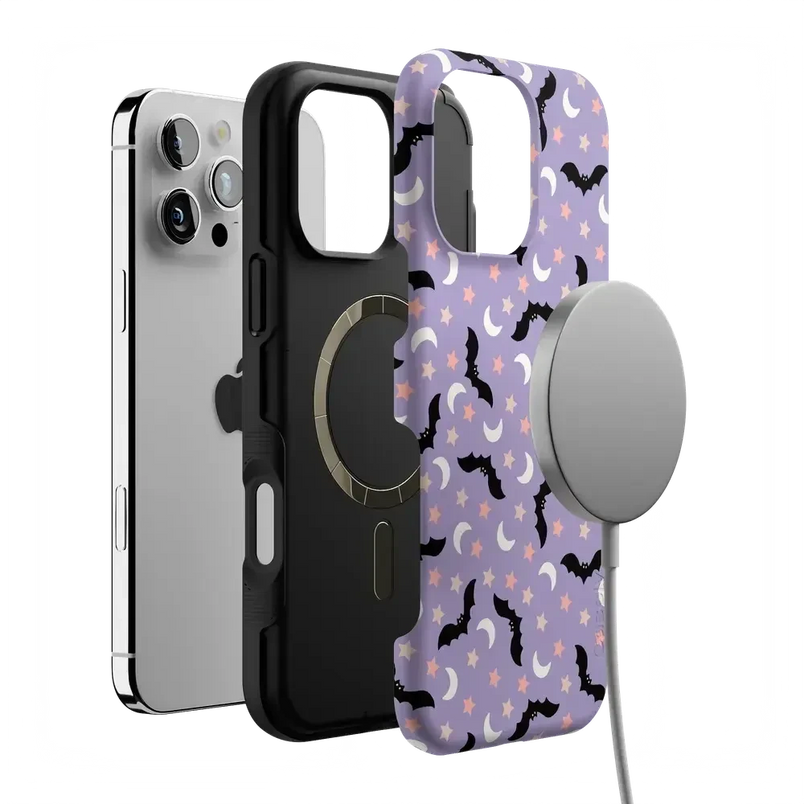 Midnight Flight | Celestial Bats Case Phone Case get.casely 