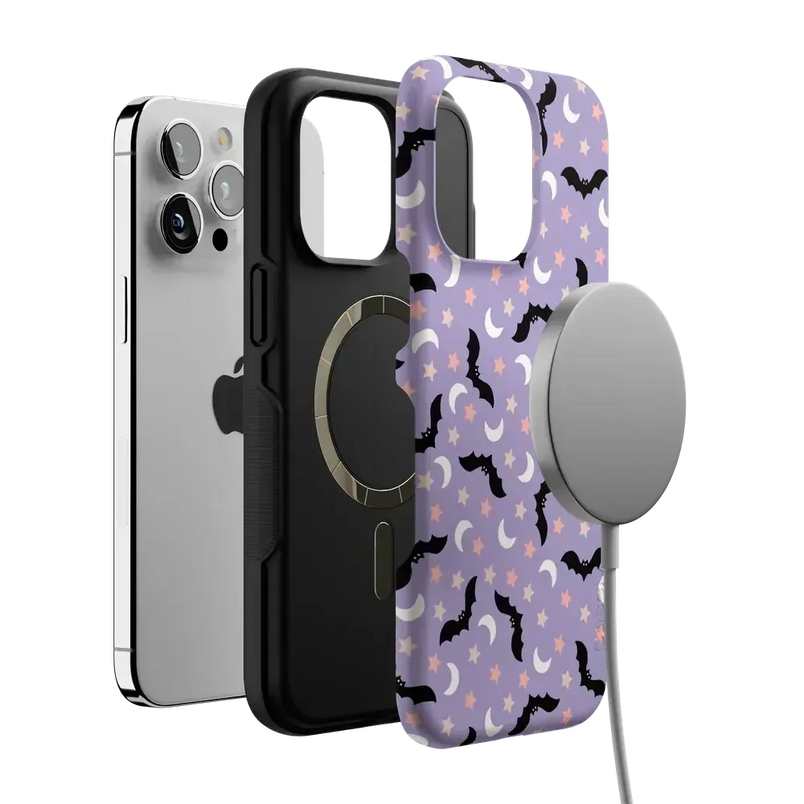 Midnight Flight | Celestial Bats Case Phone Case get.casely 