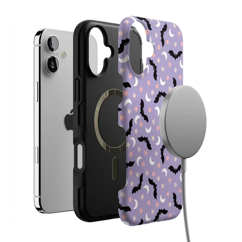 Midnight Flight | Celestial Bats Case Phone Case get.casely 