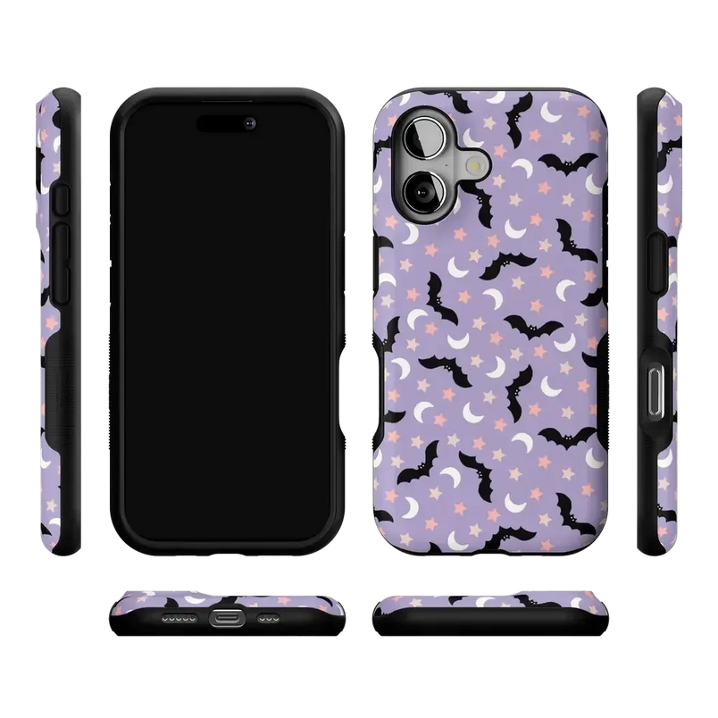 Midnight Flight | Celestial Bats Case Phone Case get.casely 