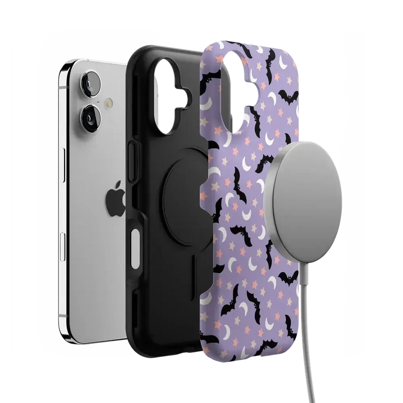 Midnight Flight | Celestial Bats Case Phone Case get.casely 