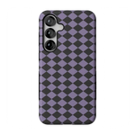 Midnight Hex | Purple Checkered Case Phone Case get.casely Bold Flex + MagSafe® Galaxy S25 Plus 