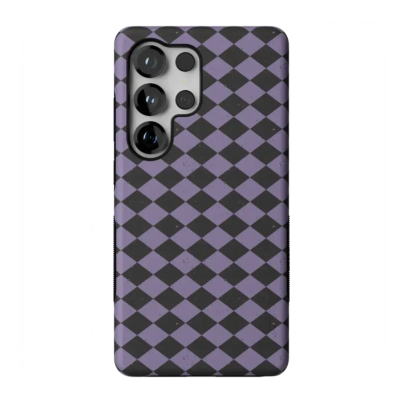 Midnight Hex | Purple Checkered Case Phone Case get.casely Bold Flex + MagSafe® Galaxy S26 Ultra 