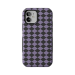 Midnight Hex | Purple Checkered Case Phone Case get.casely Bold Flex + MagSafe® iPhone 12 Mini 