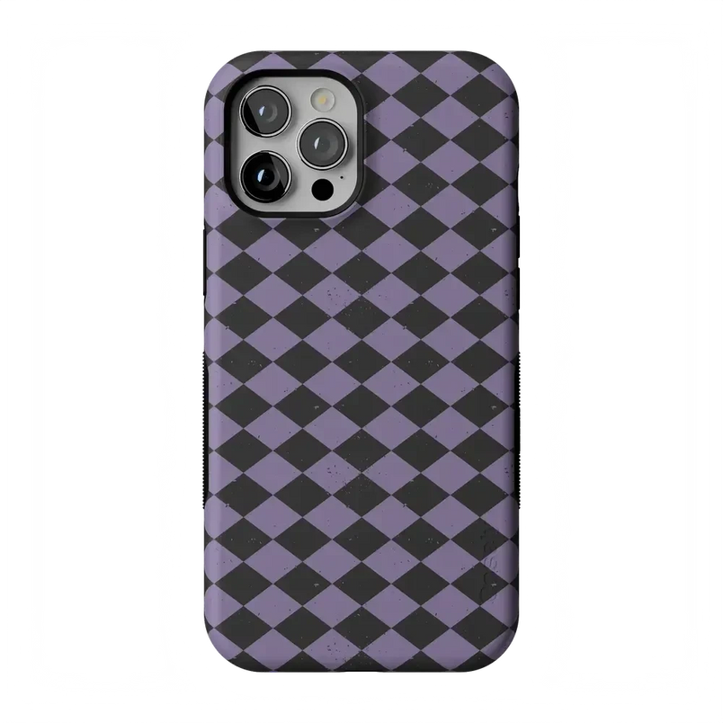 Midnight Hex | Purple Checkered Case Phone Case get.casely Bold Flex + MagSafe® iPhone 12 Pro Max 