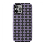 Midnight Hex | Purple Checkered Case Phone Case get.casely Bold Flex + MagSafe® iPhone 12 Pro Max 