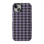 Midnight Hex | Purple Checkered Case Phone Case get.casely Bold Flex + MagSafe® iPhone 14 Plus 
