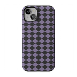 Midnight Hex | Purple Checkered Case Phone Case get.casely Bold Flex + MagSafe® iPhone 15 Plus 
