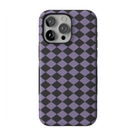 Midnight Hex | Purple Checkered Case Phone Case get.casely Bold Flex + MagSafe® iPhone 15 Pro Max 