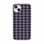 Midnight Hex | Purple Checkered Case Phone Case get.casely Classic + MagSafe® iPhone 14 Plus 