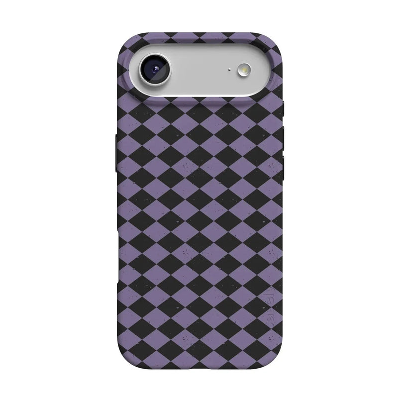 Midnight Hex | Purple Checkered Case Phone Case get.casely Classic + MagSafe® iPhone 17 Air 