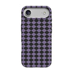 Midnight Hex | Purple Checkered Case Phone Case get.casely Classic + MagSafe® iPhone 17 Air 