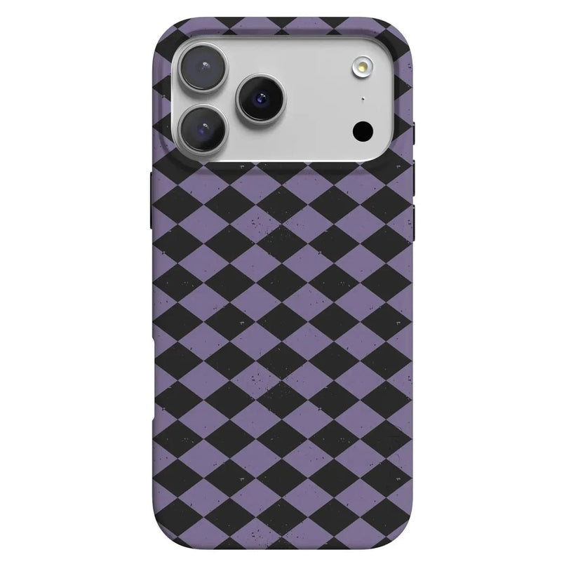 Midnight Hex | Purple Checkered Case Phone Case get.casely Classic + MagSafe® iPhone 17 Pro Max 