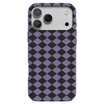 Midnight Hex | Purple Checkered Case Phone Case get.casely Classic + MagSafe® iPhone 17 Pro Max 