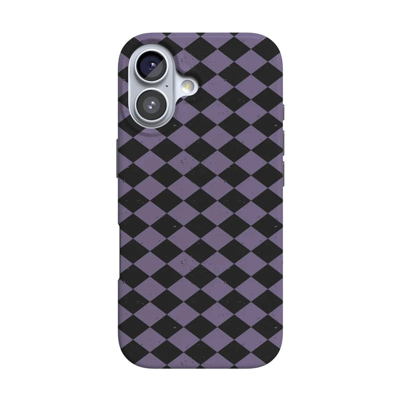 Midnight Hex | Purple Checkered Case Phone Case get.casely Classic + MagSafe® iPhone 17 