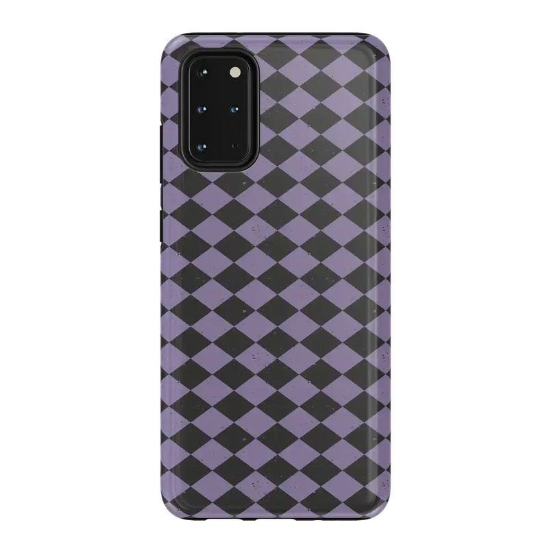 Midnight Hex | Purple Checkered Case Phone Case get.casely Essential Galaxy S20 Plus 