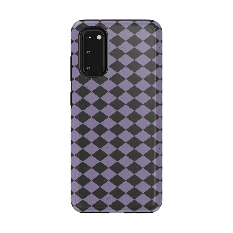 Midnight Hex | Purple Checkered Case Phone Case get.casely Essential Galaxy S20 