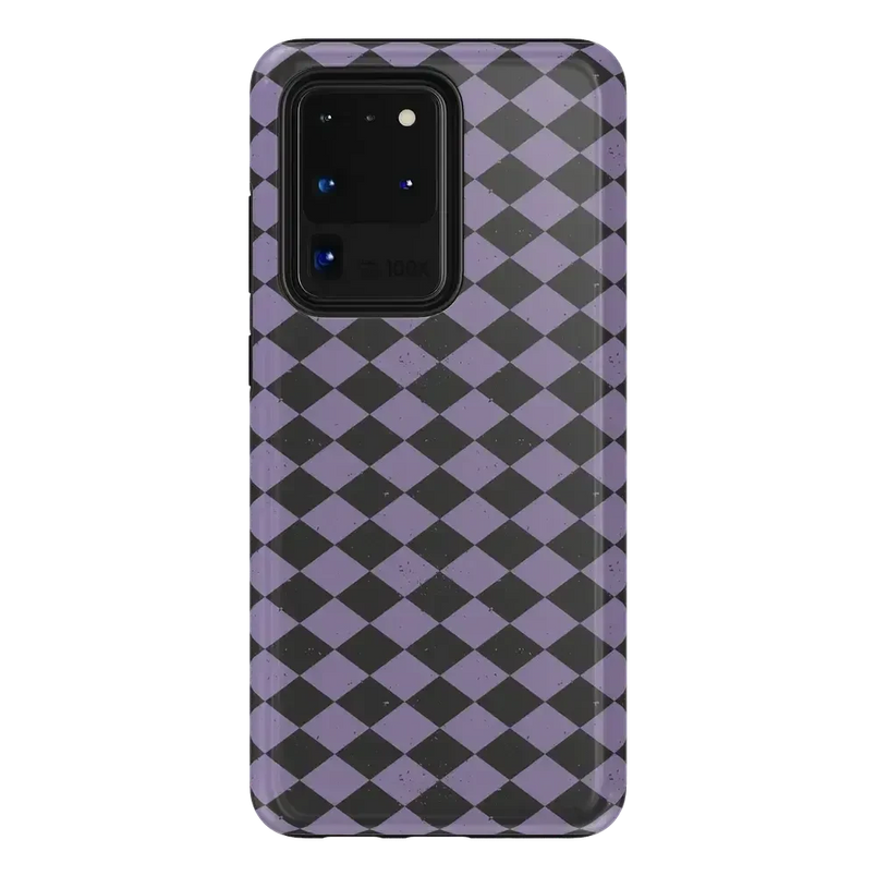Midnight Hex | Purple Checkered Case Phone Case get.casely Essential Galaxy S20 Ultra 