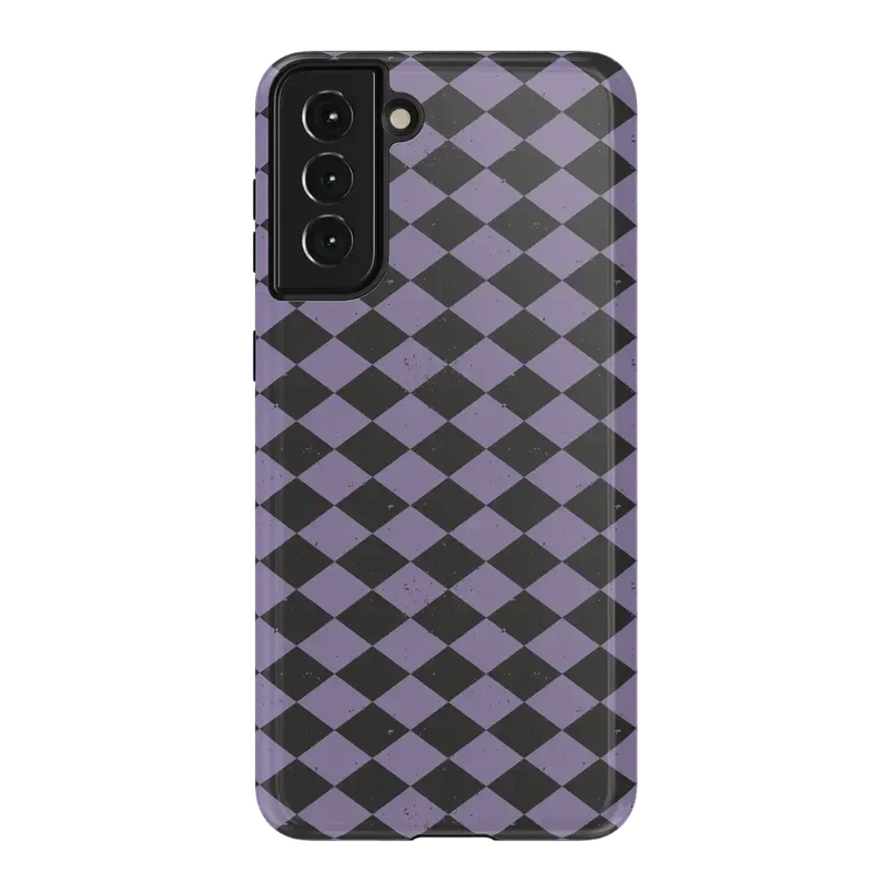 Midnight Hex | Purple Checkered Case Phone Case get.casely Essential Galaxy S21 Plus 