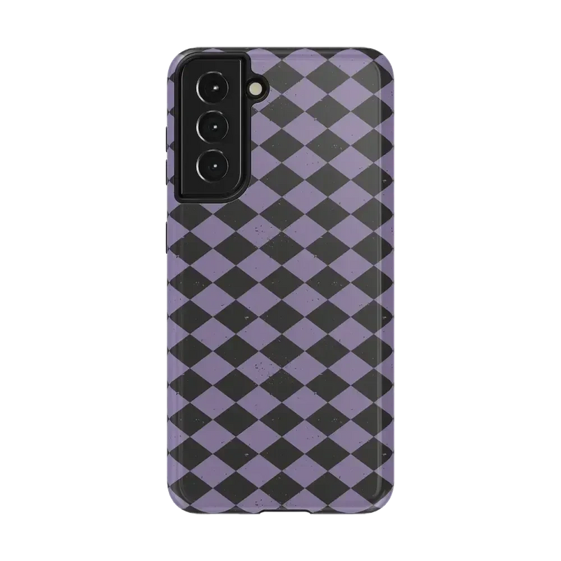 Midnight Hex | Purple Checkered Case Phone Case get.casely Essential Galaxy S21 