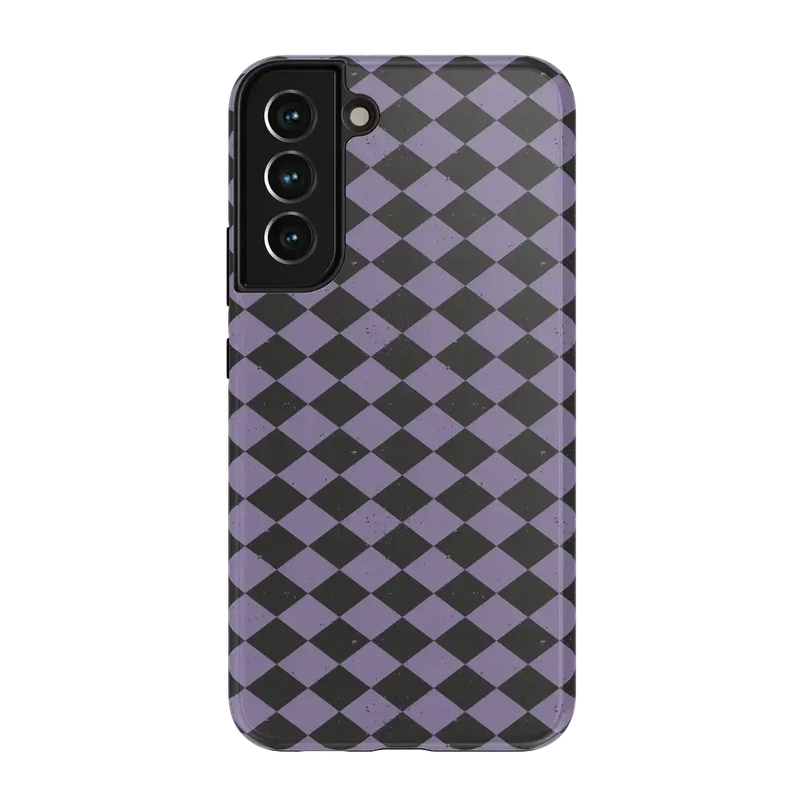 Midnight Hex | Purple Checkered Case Phone Case get.casely Essential Galaxy S22 Plus 