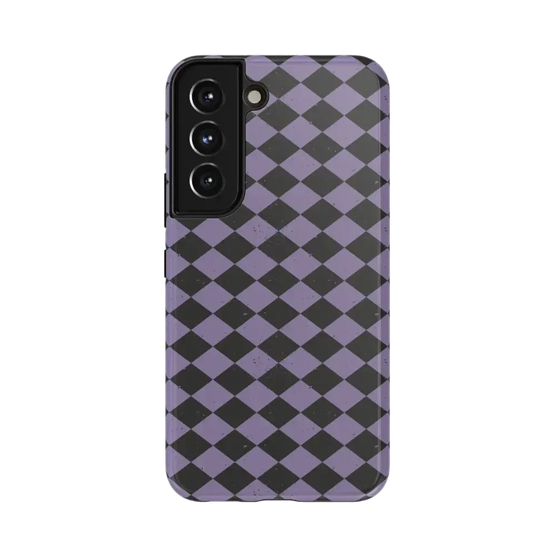 Midnight Hex | Purple Checkered Case Phone Case get.casely Essential Galaxy S22 